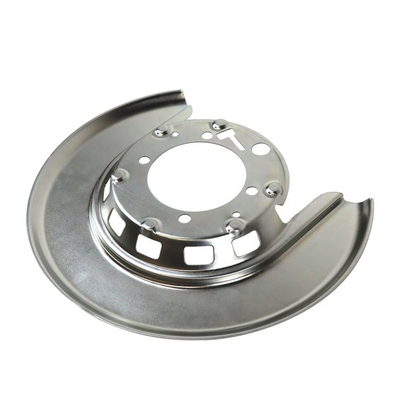 1965-75 Corvette Right Rear Backing Plate, Silver 1965-75 Corvette Right Rear Backing Plate, Silver