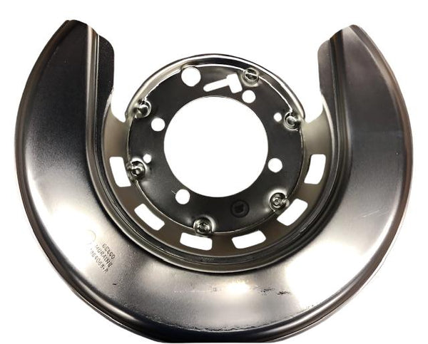 1969-75 Corvette Right Rear GM Backing Plate Rotor Dust Shield, Silver 1969-75 Corvette Right Rear GM Backing Plate Rotor Dust Shield, Silver