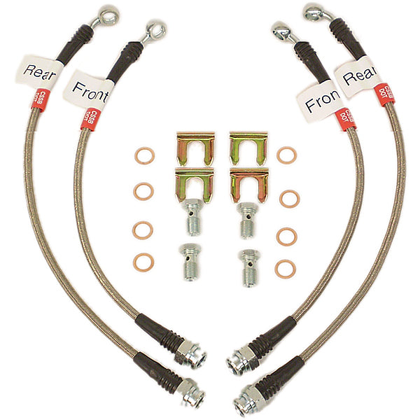 1984-96 Stainless Steel Braided Brake Hoses 1984-96 Stainless Steel Braided Brake Hoses