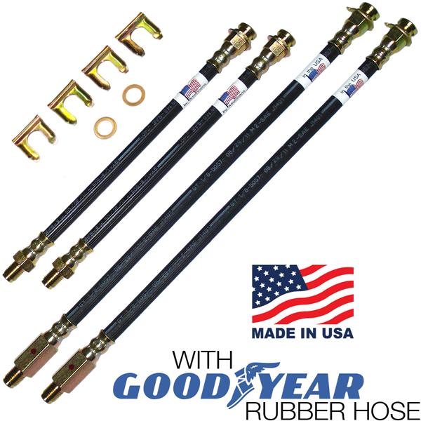 Rubber Brake Hose Kit (1965-1982) Rubber Brake Hose Kit (1965-1982)