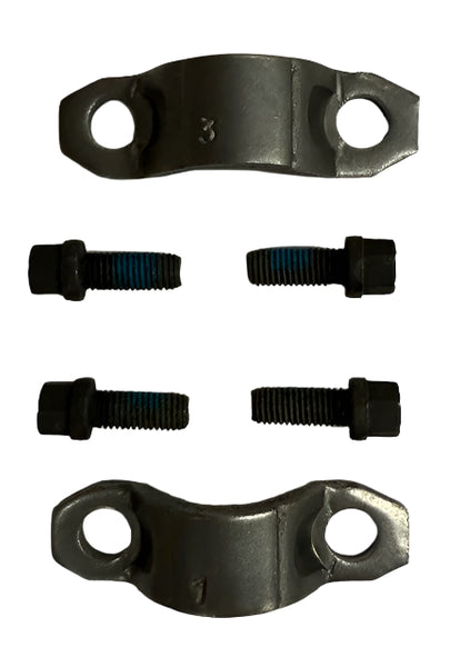 1980-81 Differential Side Yoke Bolts & Straps 1/4"-28 Automatic, GM Side Set