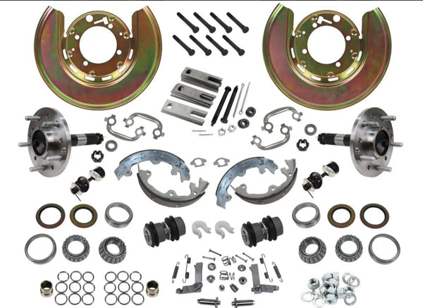 1976-82 Corvette Rear Trailing Arm/Parking Brake Rebuild Kit W/New USA Spindles