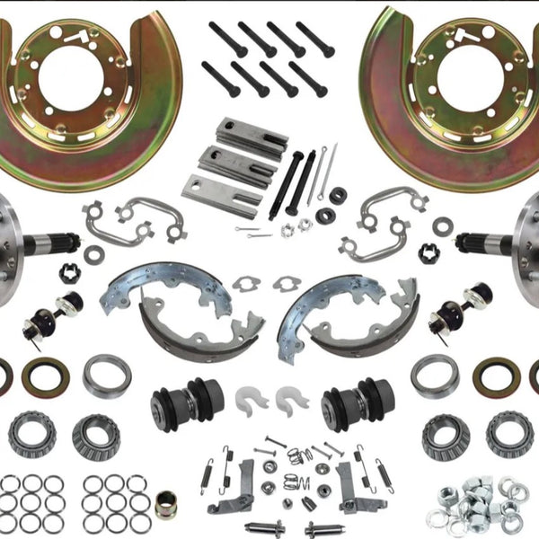 1976-82 Corvette Rear Trailing Arm/Parking Brake Rebuild Kit W/New USA Spindles