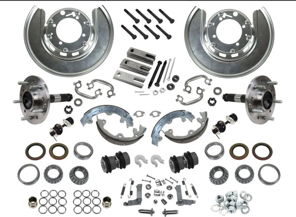1965-75 Corvette Rear Trailing Arm/Parking Brake Rebuild Kit W/New USA Spindles