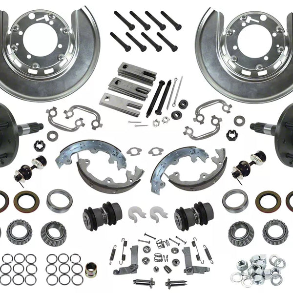 1965-75 Corvette Rear Trailing Arm/Parking Brake Rebuild Kit W/New Replacement Spindles