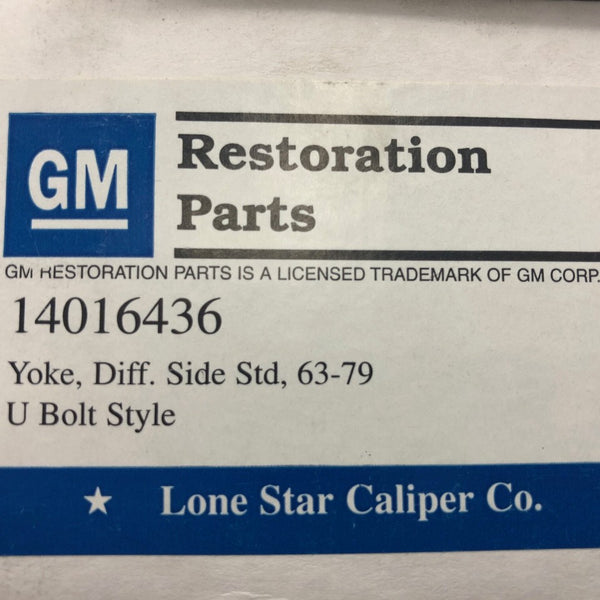 Standard Differential Side Yoke, New GM Licensed (196379) Muskegon